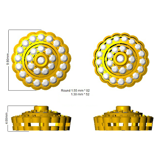 0.50 in 10K/14K gold and platinum with certified lab-grown or natural diamonds