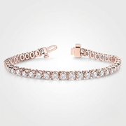 5.00ct Natural Diamond Tennis Bracelet in 10K/14K gold and platinum with certified lab-grown or natural diamonds