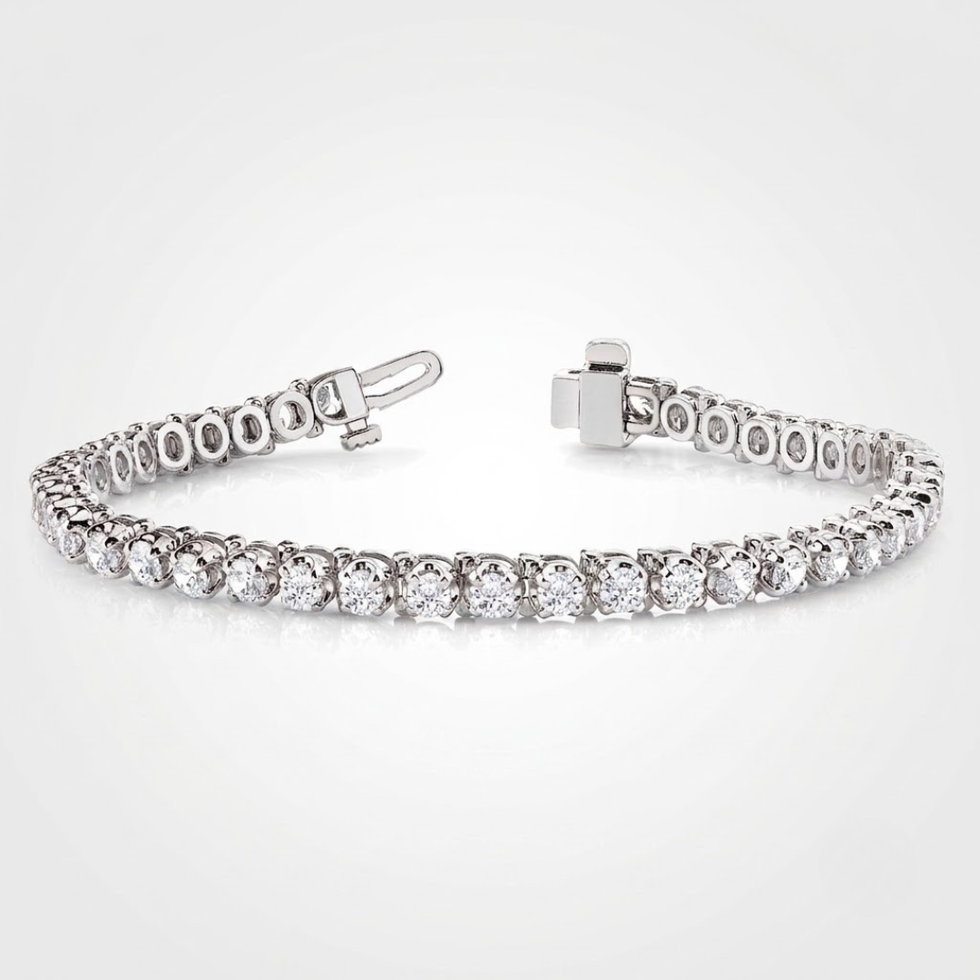 5.00ct Natural Diamond Tennis Bracelet in 10K/14K gold and platinum with certified lab-grown or natural diamonds