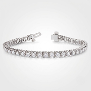 5.00ct Natural Diamond Tennis Bracelet in 10K/14K gold and platinum with certified lab-grown or natural diamonds