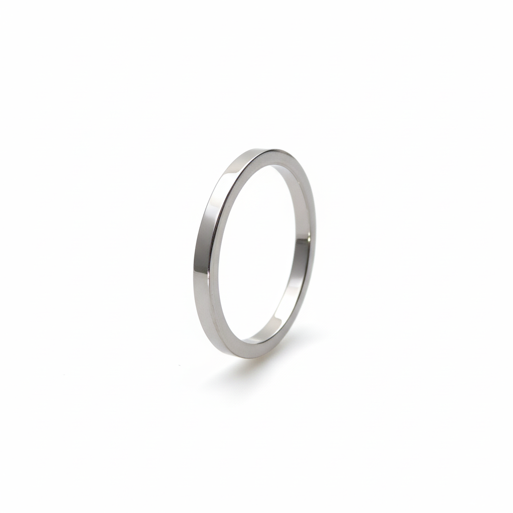 Flat Shape Plain Wedding Band for Women in 10K/14K gold and platinum with certified lab-grown or natural diamonds
