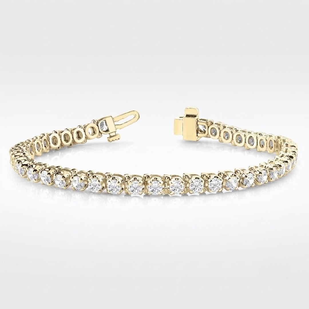 5.00ct Natural Diamond Tennis Bracelet in 10K/14K gold and platinum with certified lab-grown or natural diamonds