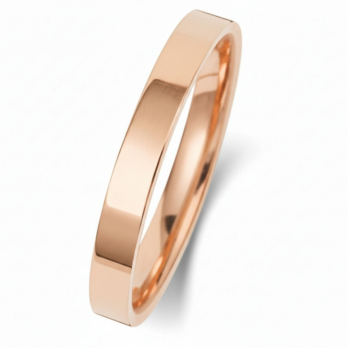 Flat Court Shape Plain Wedding Band for Women in 10K/14K gold and platinum with certified lab-grown or natural diamonds