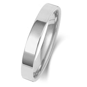 Flat Court Shape Plain Wedding Band for Women in 10K/14K gold and platinum with certified lab-grown or natural diamonds