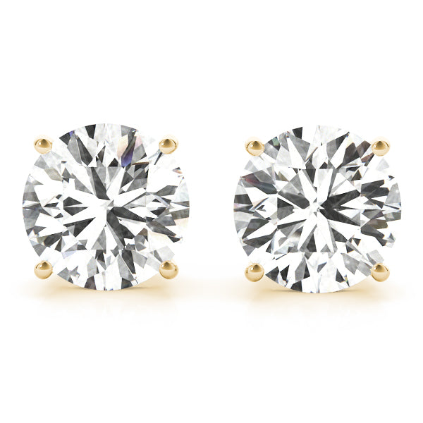 0.1-2.0ct Cluster Diamond Stud Earrings in Gold & | 10K & 14K Gold, Platinum