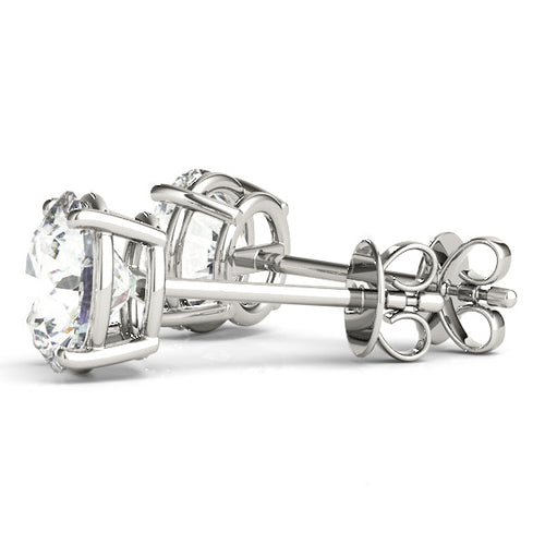 0.1-2.0ct Cluster Diamond Stud Earrings in Gold & in 10K/14K gold and platinum with certified lab-grown or natural diamonds