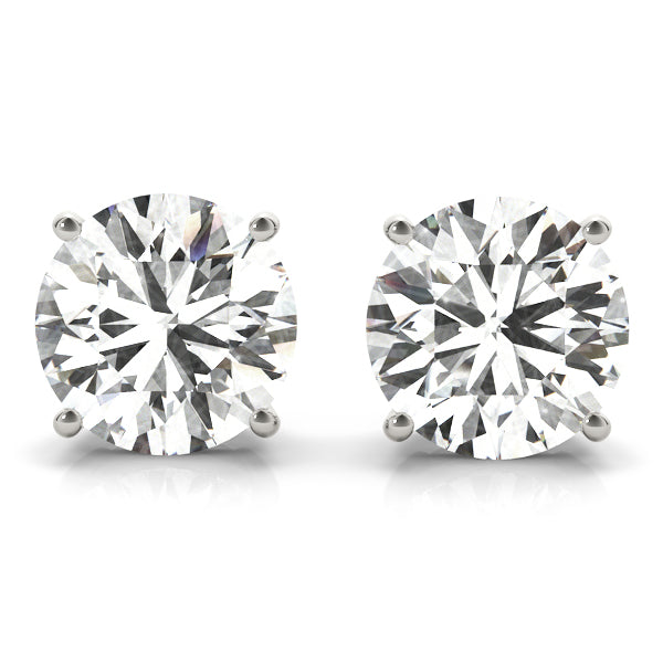 0.1-2.0ct Cluster Diamond Stud Earrings in Gold & in 10K/14K gold and platinum with certified lab-grown or natural diamonds