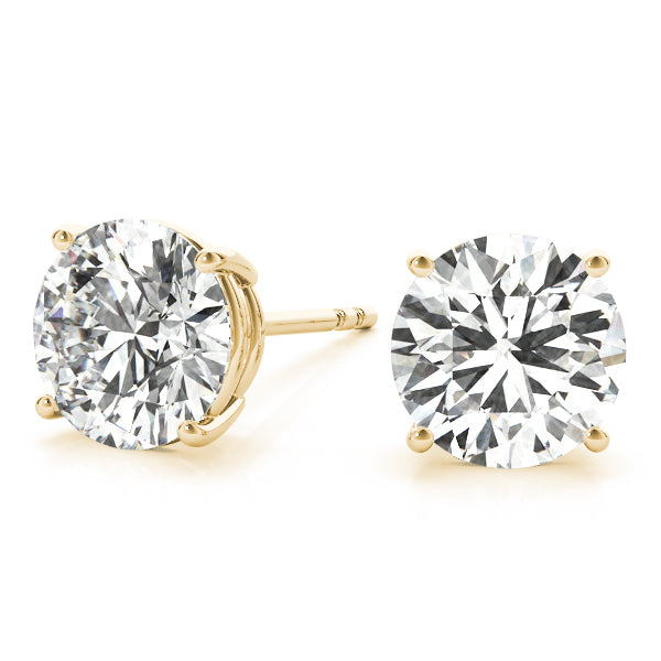 0.1-2.0ct Cluster Diamond Stud Earrings in Gold & in 10K/14K gold and platinum with certified lab-grown or natural diamonds