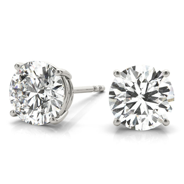 0.1-2.0ct Cluster Diamond Stud Earrings in Gold & in 10K/14K gold and platinum with certified lab-grown or natural diamonds
