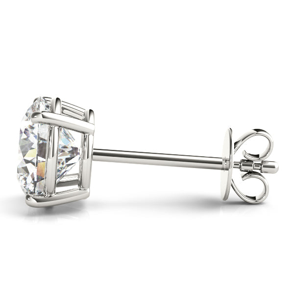 0.1-2.0ct Cluster Diamond Stud Earrings in Gold & in 10K/14K gold and platinum with certified lab-grown or natural diamonds