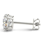 0.1-2.0ct Cluster Diamond Stud Earrings in Gold & in 10K/14K gold and platinum with certified lab-grown or natural diamonds