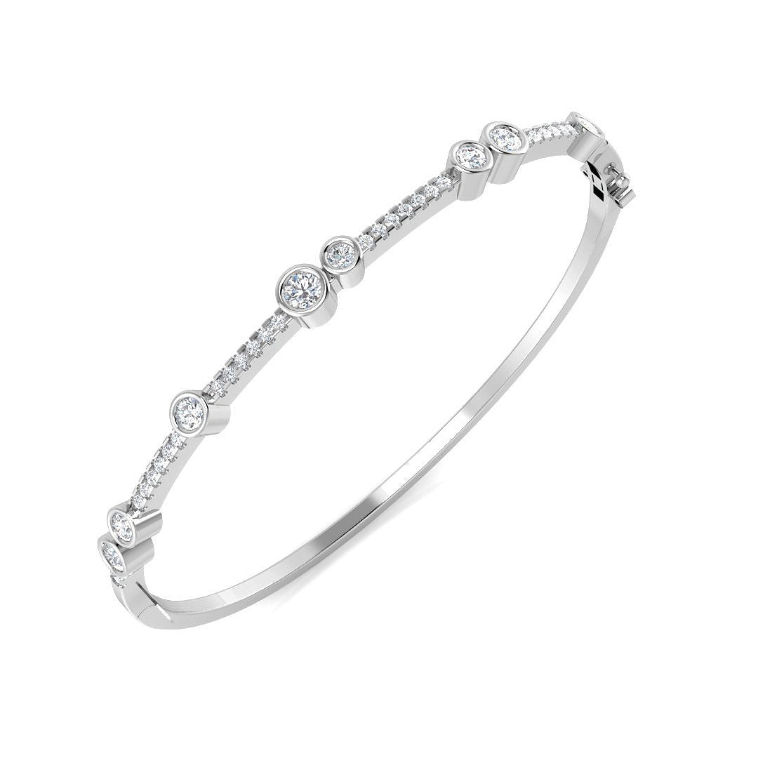 Lab Grown Diamond Bangle for Women Crafted in Gold & in 10K/14K gold and platinum with certified lab-grown or natural diamonds