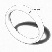 Court Shape Plain Wedding Band for Women in 10K/14K gold and platinum with certified lab-grown or natural diamonds