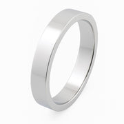 Flat Shape Plain Wedding Band for Women in 10K/14K gold and platinum with certified lab-grown or natural diamonds