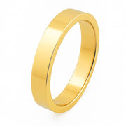 Flat Shape Plain Wedding Band for Women in 10K/14K gold and platinum with certified lab-grown or natural diamonds