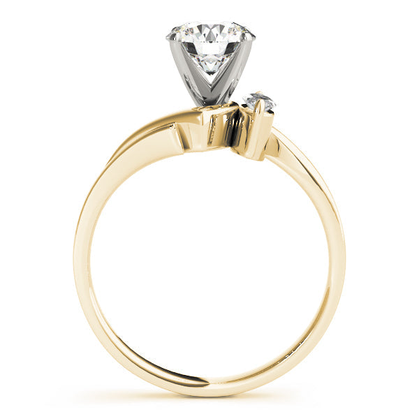 Classic Bypass Marquise Diamond Engagement Ring in 10K/14K gold and platinum with certified lab-grown or natural diamonds