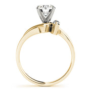 Classic Bypass Marquise Diamond Engagement Ring in 10K/14K gold and platinum with certified lab-grown or natural diamonds