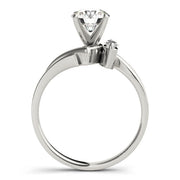 Classic Bypass Marquise Diamond Engagement Ring in 10K/14K gold and platinum with certified lab-grown or natural diamonds