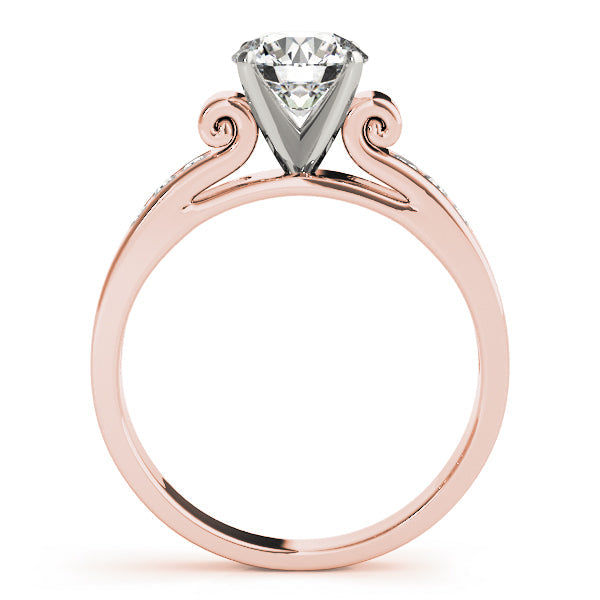 Iconic Channel-Set Round Diamond Engagement Ring in 10K/14K gold and platinum with certified lab-grown or natural diamonds