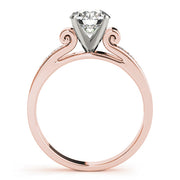 Iconic Channel-Set Round Diamond Engagement Ring in 10K/14K gold and platinum with certified lab-grown or natural diamonds