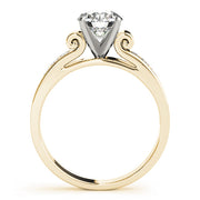 Iconic Channel-Set Round Diamond Engagement Ring in 10K/14K gold and platinum with certified lab-grown or natural diamonds