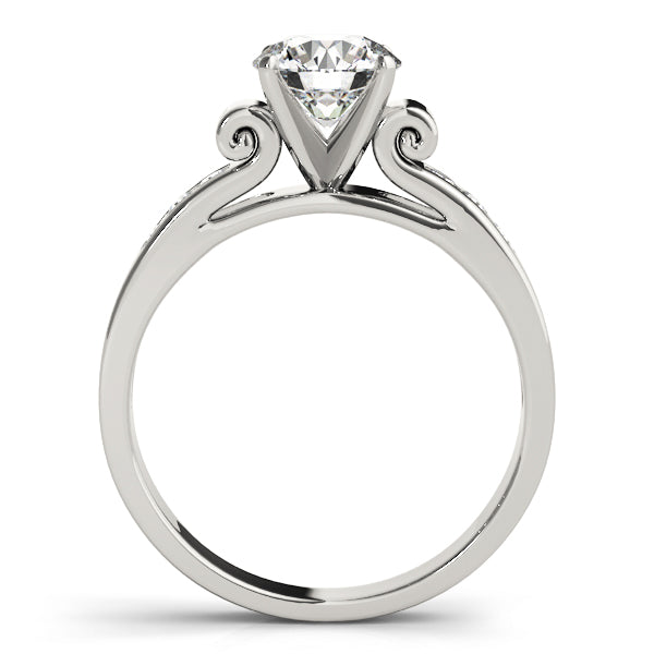 Iconic Channel-Set Round Diamond Engagement Ring in 10K/14K gold and platinum with certified lab-grown or natural diamonds