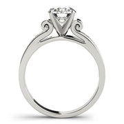 Iconic Channel-Set Round Diamond Engagement Ring in 10K/14K gold and platinum with certified lab-grown or natural diamonds