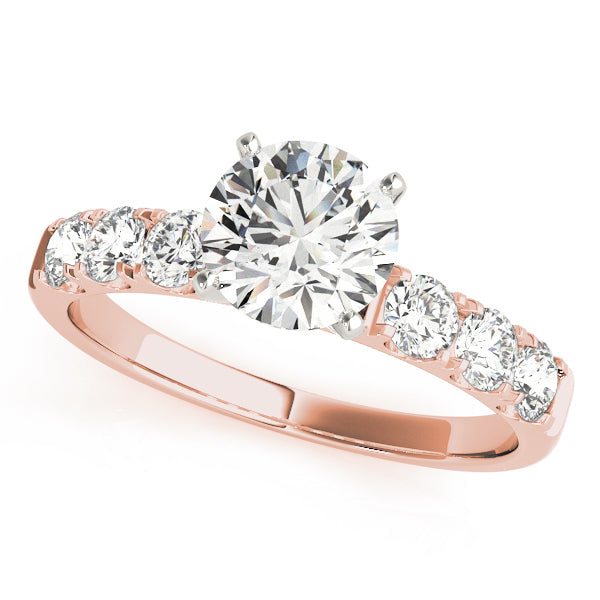 Signature Prong-Set Round Diamond Engagement Ring in 10K/14K gold and platinum with certified lab-grown or natural diamonds