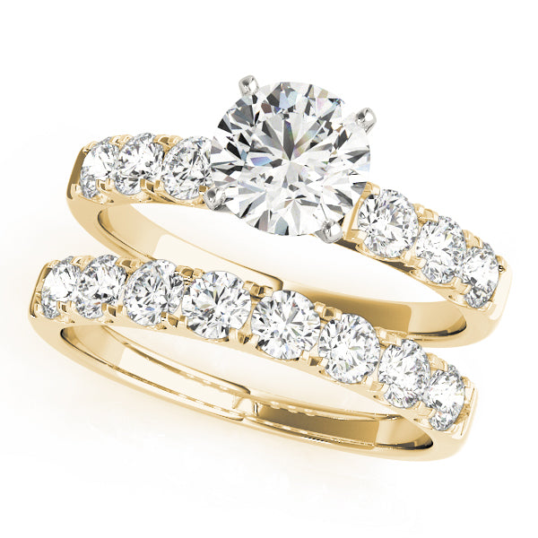 Signature Prong-Set Round Diamond Engagement Ring in 10K/14K gold and platinum with certified lab-grown or natural diamonds