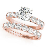 Signature Prong-Set Round Diamond Engagement Ring in 10K/14K gold and platinum with certified lab-grown or natural diamonds