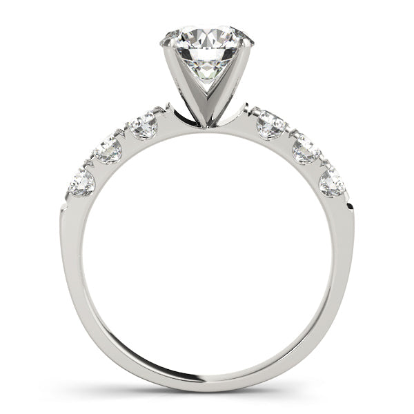 Signature Prong-Set Round Diamond Engagement Ring in 10K/14K gold and platinum with certified lab-grown or natural diamonds