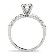 Signature Prong-Set Round Diamond Engagement Ring in 10K/14K gold and platinum with certified lab-grown or natural diamonds