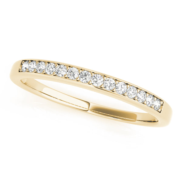 Prong in Channel Half Eternity Ring in 10K/14K gold and platinum with certified lab-grown or natural diamonds
