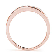 Prong in Channel Half Eternity Ring in Gold & Platinum