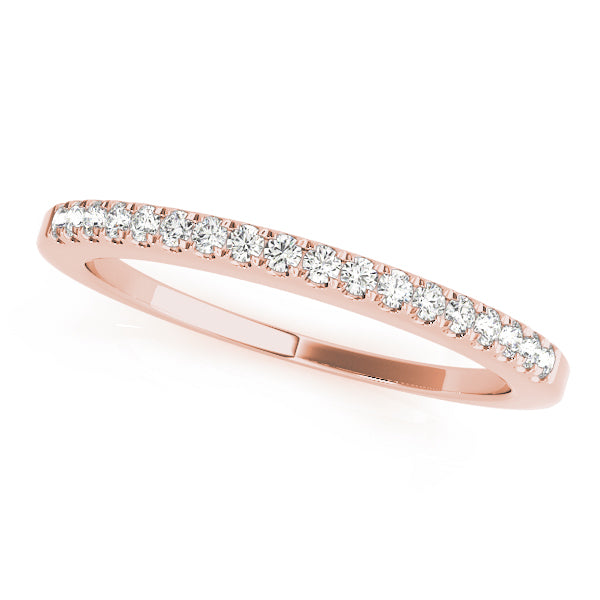 Prong Set Half Eternity Ring in Gold & Platinum