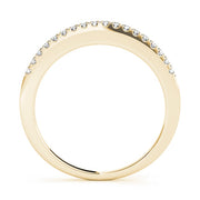 Prong Set Half Eternity Ring in Gold & Platinum
