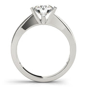 Vintage-Inspired Channel-Set Round Diamond Engagement Ring in 10K/14K gold and platinum with certified lab-grown or natural diamonds