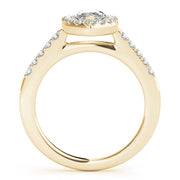 Luxe Halo Marquise Diamond Engagement Ring in 10K/14K gold and platinum with certified lab-grown or natural diamonds
