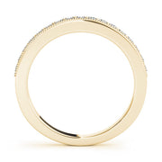 Prong Set Half Eternity Ring in Gold & Platinum