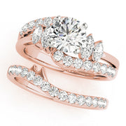 Celestial Fancy Shape Marquise Diamond Engagement Ring in 10K/14K gold and platinum with certified lab-grown or natural diamonds