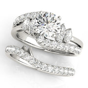 Celestial Fancy Shape Marquise Diamond Engagement Ring in 10K/14K gold and platinum with certified lab-grown or natural diamonds