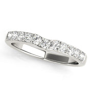 *Brkdwn* Curved Half Eternity Ring in Gold & Platinum