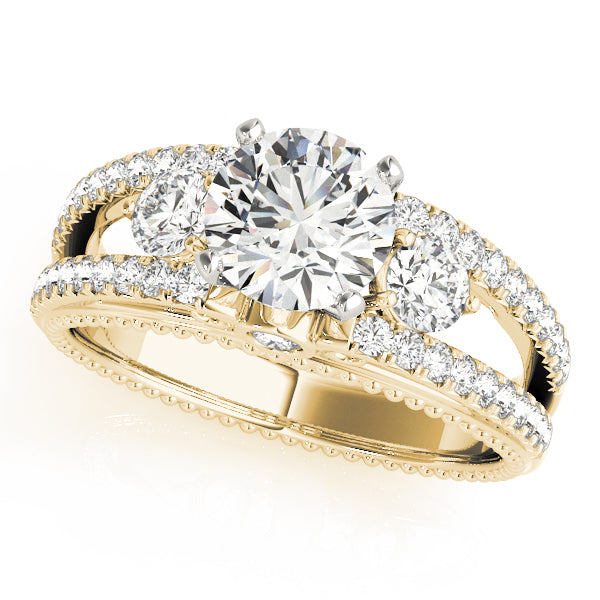 0.50 in 10K/14K gold and platinum with certified lab-grown or natural diamonds