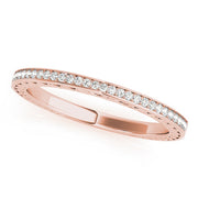 Prong Set Half Eternity Ring in Gold & Platinum