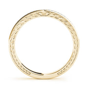 Prong Set Half Eternity Ring in Gold & Platinum