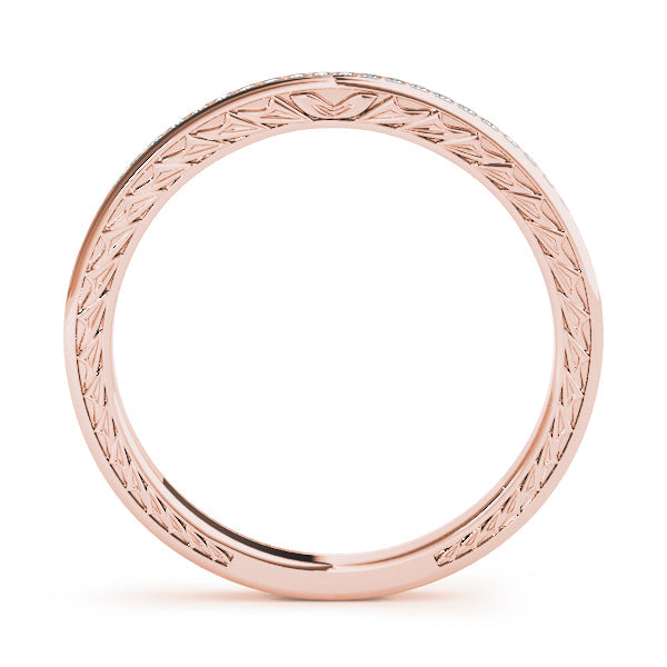 Prong Set Half Eternity Ring in Gold & Platinum