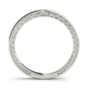 Prong Set Half Eternity Ring in Gold & Platinum