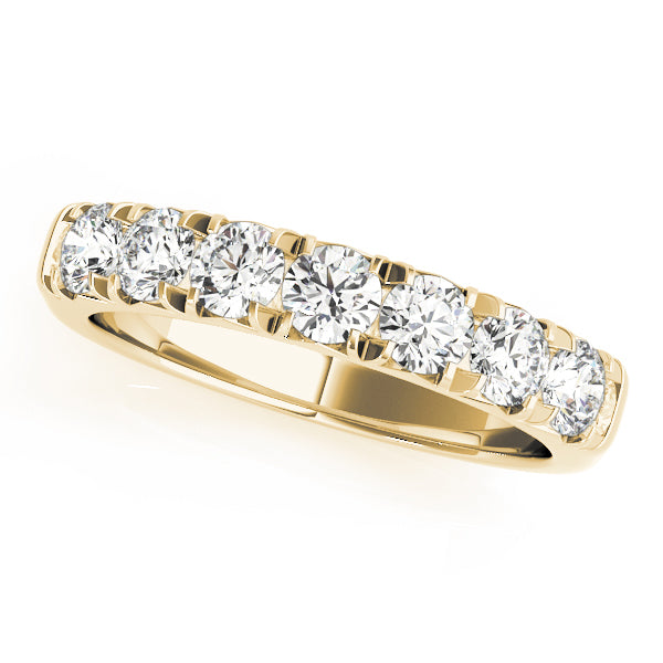 French Cut Half Eternity Ring in 10K/14K gold and platinum with certified lab-grown or natural diamonds