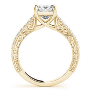Enchanted Trellis Princess Diamond Engagement Ring in 10K/14K gold and platinum with certified lab-grown or natural diamonds