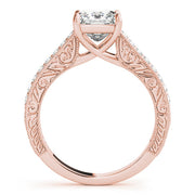Enchanted Trellis Princess Diamond Engagement Ring in 10K/14K gold and platinum with certified lab-grown or natural diamonds